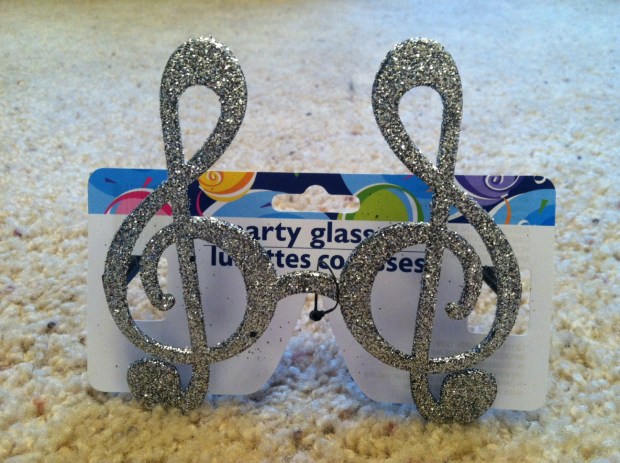 Treble Clef Glasses
